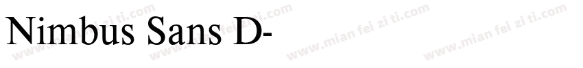 Nimbus Sans D字体转换